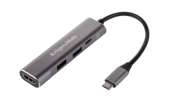Krüger&Matz Razdelilnik vrat USB tipa C na HDMI/USB 3.0/USB 2.0/C, adapter, zvezdišče