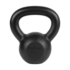Rebel Utež iz litega železa kettlebell 6 kg za vadbo
