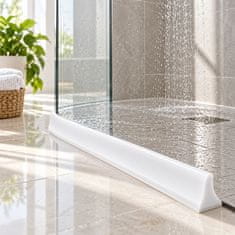 HOME & MARKER® Tuš pregrada AQUABARRIER – 2 m, vodoodporna, odporna na korozijo, enostavna namestitev | AQUABARRIER