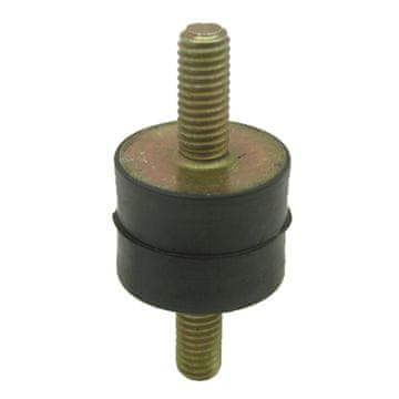 Gumijasto-kovinski cilindrični izolator vibracij M10, višina 20 mm, izvedba 1 za stroje