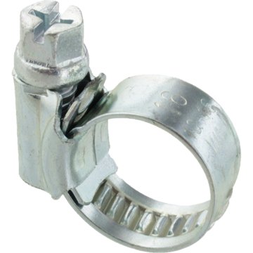 Polžasta objemka srebrne barve DIN3017 premera 10 mm-16 mm x 1 kos.