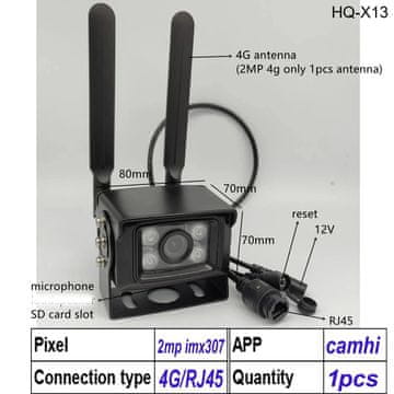 KJB Zunanja IP kamera 4G, 2MP IMX307 4G / 3.6 mm