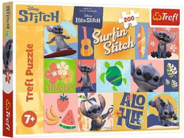 Trefl Puzzle Havajske pustolovščine Stitch 13331 200 kosov