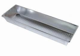 Pekač za torto v pločevinasti obliki za peko tort, pit in paštet 40x13x6 cm, srebrn
