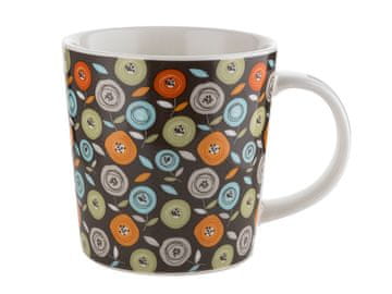 Florina Smešna porcelanasta skodelica za kavo in čaj 400 ml mešanica okraskov