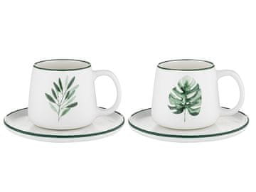 Florina Porcelanasta skodelica s krožnikom Jungle 240 ml