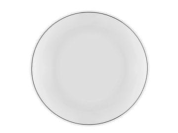 Bormioli Rocco White Moon globok krožnik bel 23 cm