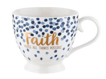 Florina Porcelanasta skodelica Mare Faith z nogo 440 ml