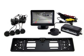 slomart AMiO TFT01 4.3" asistent parkiranja s kamero CAM-402, 4 senzorji, LED