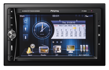 RADIO Peiying Alien PY9908.1 2DIN avtoradio z zaslonom na dotik, GPS in Bluetooth