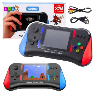 slomart LEAN TOYS Prenosna igralna konzola X7M z 500 retro igrami (3.5" zaslon)
