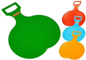 slomart LEAN TOYS Plastične sani za sneg 'Jabolko' M