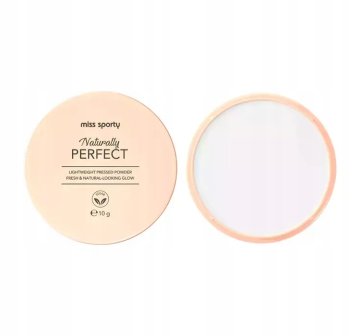 miss sporty Naturally Perfect puder za obraz, št. 001 Transparent 10 g