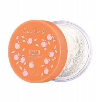 A LITTLE LOVELY CO. Peach puder za obraz, breskev, prozoren 9 g