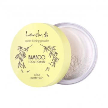 A LITTLE LOVELY CO. Bamboo puder za obraz, matirajoči, bambus, prozoren 1 kos.