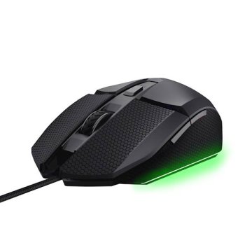Trust GXT 121 Felox+ gaming miška, RGB, 5 gumbov, črna (25603)