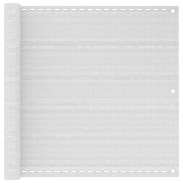 Vidaxl Balkonsko Platno HDPE 90x600 cm Bele Barve