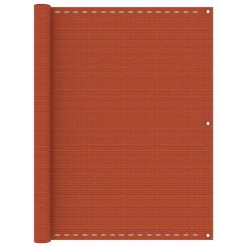 Vidaxl Balkonsko platno oranžno 120x500 cm HDPE