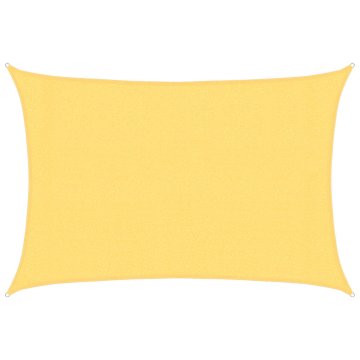 Vidaxl Senčno jadro 160 g/m² bež 3x5 m HDPE