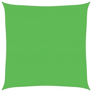 Vidaxl Senčno jadro 160 g/m² svetlo zeleno 4x4 m HDPE