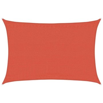 Vidaxl Senčno jadro 160 g/m² pravokotno terakota 3,5x5 m HDPE
