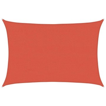 Vidaxl Senčno jadro 160 g/m² terakota 4x5 m HDPE