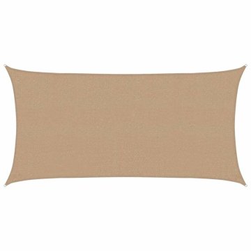 Vidaxl Senčno jadro 160 g/m² taupe 2x4 m HDPE