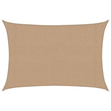 Vidaxl Senčno jadro 160 g/m² taupe 3x4 m HDPE