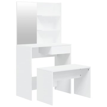 Vidaxl Toaletna mizica komplet 74,5x40x141 cm
