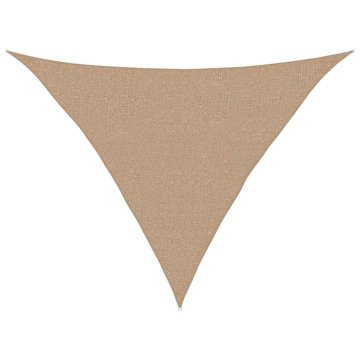 Vidaxl Senčno jadro 160 g/m² taupe 2,5x2,5x3,5 m HDPE