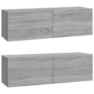 Vidaxl TV omarica 2 kosa 100x30x30 cm konstruiran les