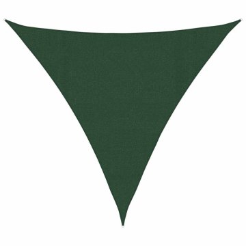 Vidaxl Senčno jadro 160 g/m² temno zeleno 4x4x4 m HDPE
