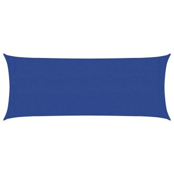 Vidaxl Senčno jadro 160 g/m² modro 2x5 m HDPE