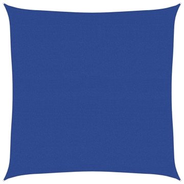 Vidaxl Senčno jadro 160 g/m² kvadratno modro 4x4 m HDPE