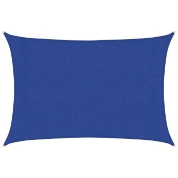 Vidaxl Senčno jadro 160 g/m² pravokotno modro 3x4 m HDPE