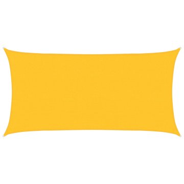 Vidaxl Senčno jadro 160 g/m² rumeno 2x4 m HDPE