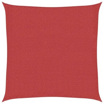 Vidaxl Senčno jadro 160 g/m² rdeče 2,5x2,5 m HDPE
