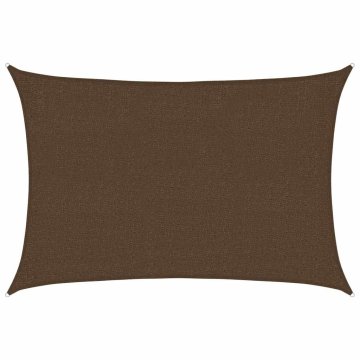 Vidaxl Senčno jadro 160 g/m² rjavo 2x2,5 m HDPE