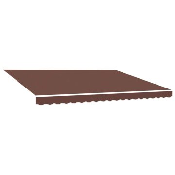 Vidaxl Nadomestno blago za tendo rjavo 450x350 cm poliester