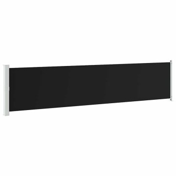 Vidaxl Zložljiva stranska tenda za teraso 140x600 cm črna