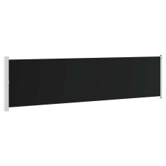 Vidaxl Zložljiva stranska tenda za teraso 600x160 cm črna