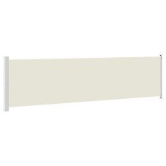 Vidaxl Zložljiva stranska tenda za teraso 614x160 cm krem