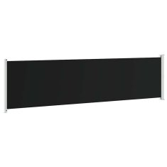 Vidaxl Zložljiva stranska tenda za teraso 600x160 cm črna