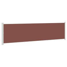 Vidaxl Zložljiva stranska tenda za teraso 614x160 cm rjava