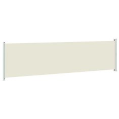 Vidaxl Zložljiva stranska tenda za teraso 614x160 cm krem