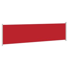 Vidaxl Zložljiva stranska tenda za teraso 600x160 cm rdeča