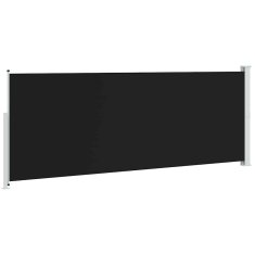 Vidaxl Zložljiva stranska tenda za teraso 180x514 cm črna
