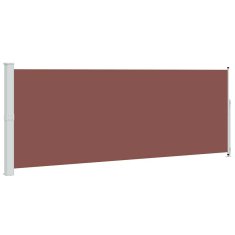 Vidaxl Zložljiva stranska tenda za teraso 180x500 cm rjava