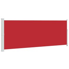 Vidaxl Zložljiva stranska tenda za teraso 180x500 cm rdeča