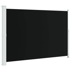 Vidaxl Zložljiva stranska tenda za teraso 200x314 cm črna